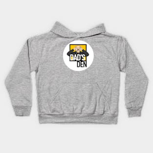 Dad's Den Logo (White) Kids Hoodie